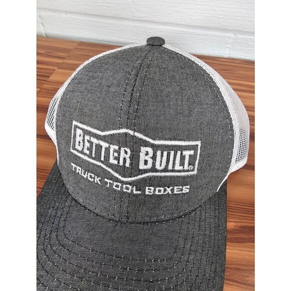 Better Built Truck Tool Boxes Men's Perforated Gray Trucker Cup One Size / NWOT - Picture 2 of 6